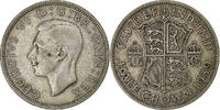 Großbritannien Half crown George VI, London, Silber, S+ -