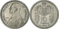 Monaco 10 Francs Louis II, Paris, Pattern, Kupfer-Nickel, VZ -