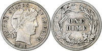 Vereinigte Staaten Dime Barber, Philadelphia, Silber, S -