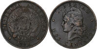 Argentinien 2 Centavos Bronze, SS -