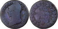 Frankreich 5 Centimes Dupré, Lille, Kupfer, SGE+ -