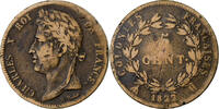 French Antilles 5 Centimes Charles X, La Rochelle, Bronze, S+ -