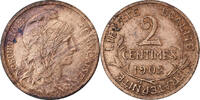 Frankreich 2 Centimes Daniel-Dupuis, Paris, Bronze, SS -