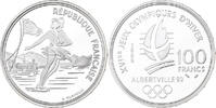 Frankreich 100 Francs 1992 Olympics, Albertville, Ice Skating, MDP -