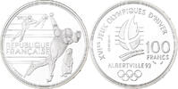 Frankreich 100 Francs 1992 Olympics, Albertville, Speed Skating, MDP -