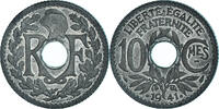 Frankreich 10 Centimes Münze, Paris, STGL, Zinc, KM:897, Gadoury:288c -