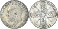 Großbritannien Florin Münze, George V, S, Silber, KM:817a -