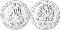 Frankreich 100 Francs Münze, Clovis, UNZ, Silber, KM:1180, Gadoury:953 -