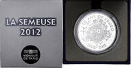 Frankreich 10 Euro Semeuse, 10 Years of Euros Cash, BE, MDP, Silber -