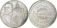 Frankreich 10 Euro Guyane, MDP, Silber, UNZ -