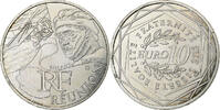 Frankreich 10 Euro Réunion, MDP, Silber, UNZ -
