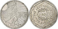 Frankreich 15 Euro Semeuse, MDP, Silber, VZ -