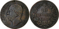 Italien 10 Centesimi Umberto I, Rome, Kupfer, S+ -