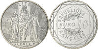 Frankreich 10 Euro Hercule, MDP, Silber, UNZ+ -