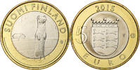 Finnland 5 Euro Stoat in Ostrobothnia, Vantaa, Bi-Metallic, UNZ -