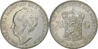Niederlande 2-1/2 Gulden Wilhelmina I, Utrecht, Silber, SS -