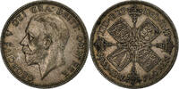 Großbritannien Florin George V, London, Silber, SS -