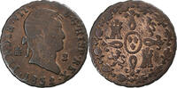 Spanien 2 Maravedis Ferdinand VII, Segovia, Kupfer, S -