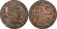 Spanien 2 Maravedis Ferdinand VII, Segovia, Kupfer, S -