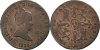 Spanien 2 Maravedis Isabel II, Segovia, Kupfer, S -