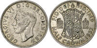 Großbritannien Half crown George VI, London, Silber, SS+ -