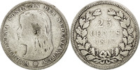 Niederlande 25 Cents Münze, Wilhelmina I, S, Silber, KM:115 -