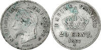 Frankreich 20 Centimes Napoleon III, Paris, Silber, S+ -