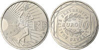 Frankreich 10 Euro Semeuse, MDP, Silber, STGL -