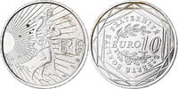 Frankreich 10 Euro Semeuse, MDP, Silber, UNZ -
