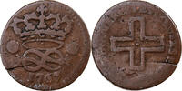 Duchy of Savoy 2 Denari Carlo Emanuele III, Torino, Kupfer, SGE+ -