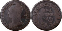 Frankreich 5 Centimes Dupré, Bordeaux, Kupfer, S -