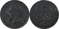 Frankreich 5 Centimes Napoleon III, Lille, Bronze, SS -