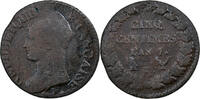 Frankreich 5 Centimes Dupré, Bordeaux, Kupfer, S -