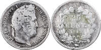 Frankreich 25 Centimes Louis-Philippe I, Rouen, Silber, S -