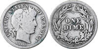 Vereinigte Staaten Dime Barber, San Francisco, Silber, S -