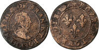 Frankreich Double Tournois Henri III, Paris, Kupfer, S