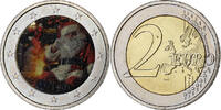 Luxemburg 2 Euro 10 Years of Euros Cash, Colourized, Utrecht -