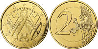 Frankreich 2 Euro 2014 MDP World AIDS Day, golden, MDP, Bi-Metallic, UNZ