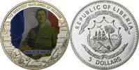Liberia 5 Dollars The greatest warlords of History, Proof, Colorized -
