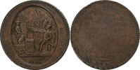 Frankreich Monneron de 5 Sols Birmingham, Kupfer, SS -