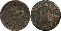 Deutsch Staaten 3 Pfennig Munster, Kupfer, S+ -