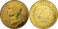 Frankreich 20 Centimes Marianne, MDP, série FDC, Bronze-Aluminium, STGL -