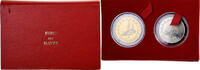Frankreich Coffret 1 et 3 Euro du Havre Pont de Normandie, BU, UNZ -