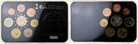 Spanien Set 1 ct. - 2 Euro Juan Carlos I, Madrid, UNZ -