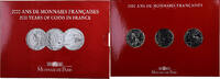 Frankreich Coffret 3x5 francs 2000 Ans de Monnaies Françaises (3/3) -
