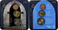 San Marino Set 2cts, 20 cts, 2 Euro Coin card, Rome, UNZ -