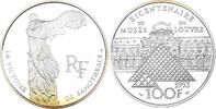 Frankreich 100 Francs Victoire de Samothrace, MDP, PP, Silber, STGL -