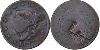 Vereinigte Staaten Cent Coronet Head, Philadelphia, Kupfer, SGE -