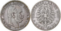Kingdom of Prussia 2 Mark Wilhelm I, Frankfurt am Main, Silber, S+ -