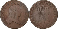 Frankreich Sol au buste enfantin Louis XV, Metz, Kupfer, SGE+ -